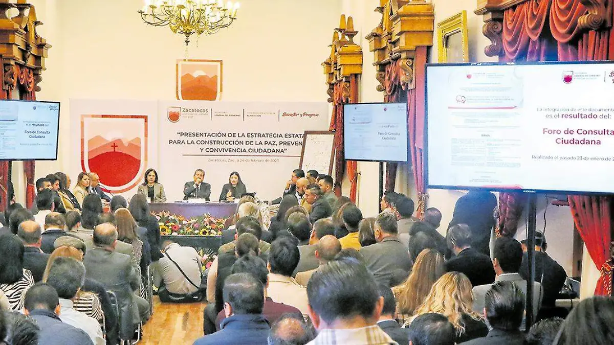 Presentación de estrategia de paz en Zacatecas